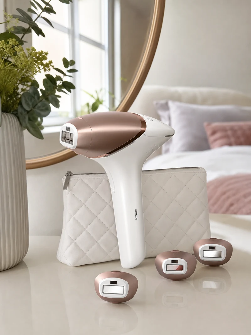 Depilador de Luz Pulsada Philips Lumea IPL Série 9000 BRI955 Sem Fio