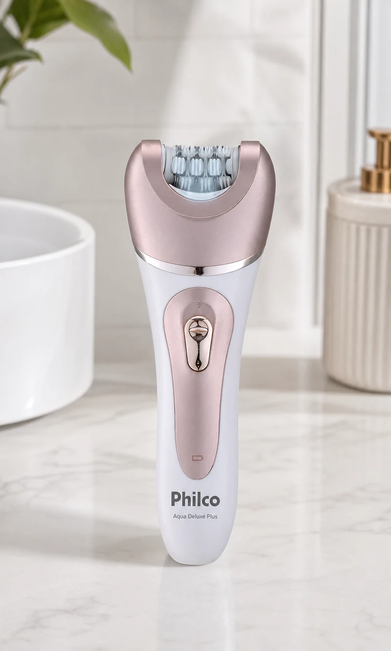 Depilador Philco Aqua Deluxe Plus PDP02R 9 em 1 Com e Sem Fio Bivolt