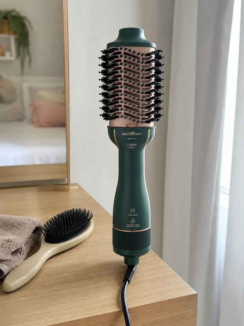 Escova Secadora Britânia BES13VD 3 em 1 Infrared Bivolt