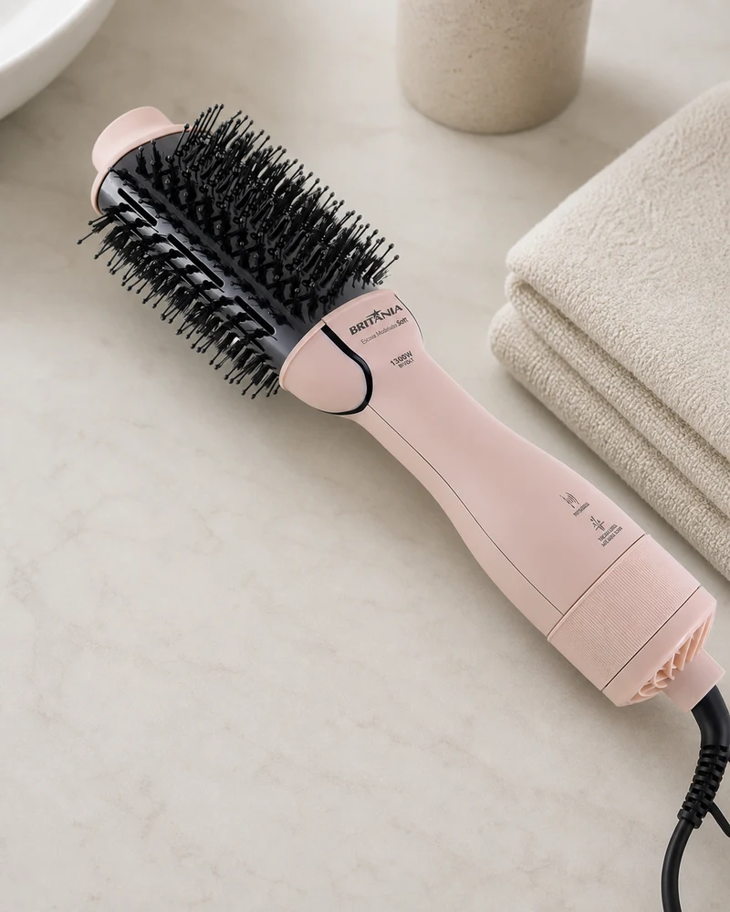 Escova Secadora Britânia Soft BEC07R 4 em 1 1300W Bivolt Manual