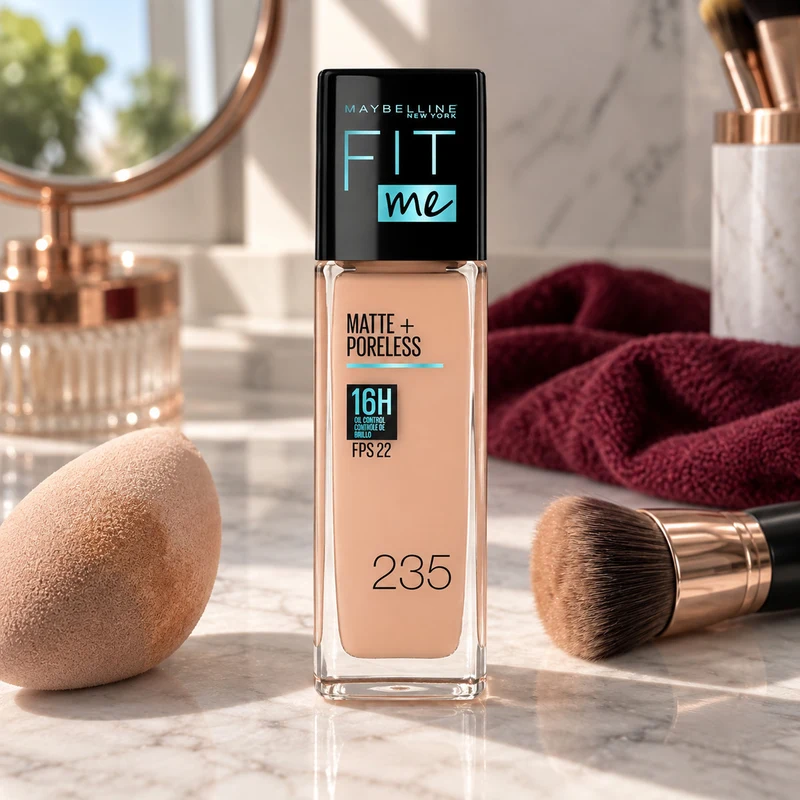 Base Maybelline Fit Me Matte + Poreless FPS 22 cor 235 (antiga R140)