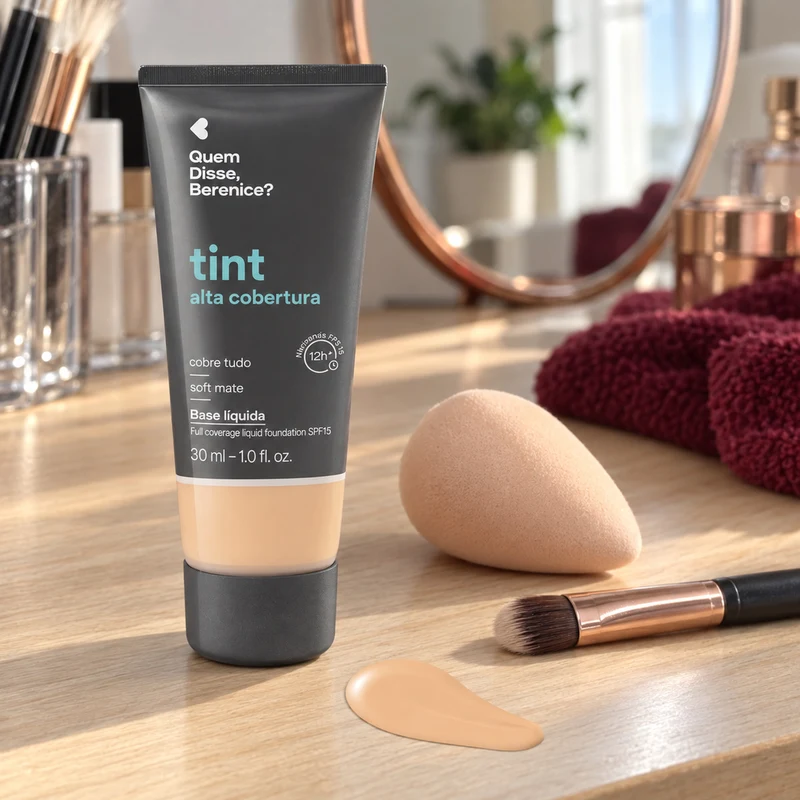 Base Líquida Quem Disse, Berenice? Tint Alta Cobertura 130Q 30 ml