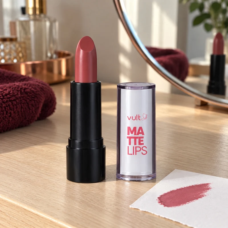 Batom Vult Matte Lips Rosa Paixão 3,8 g